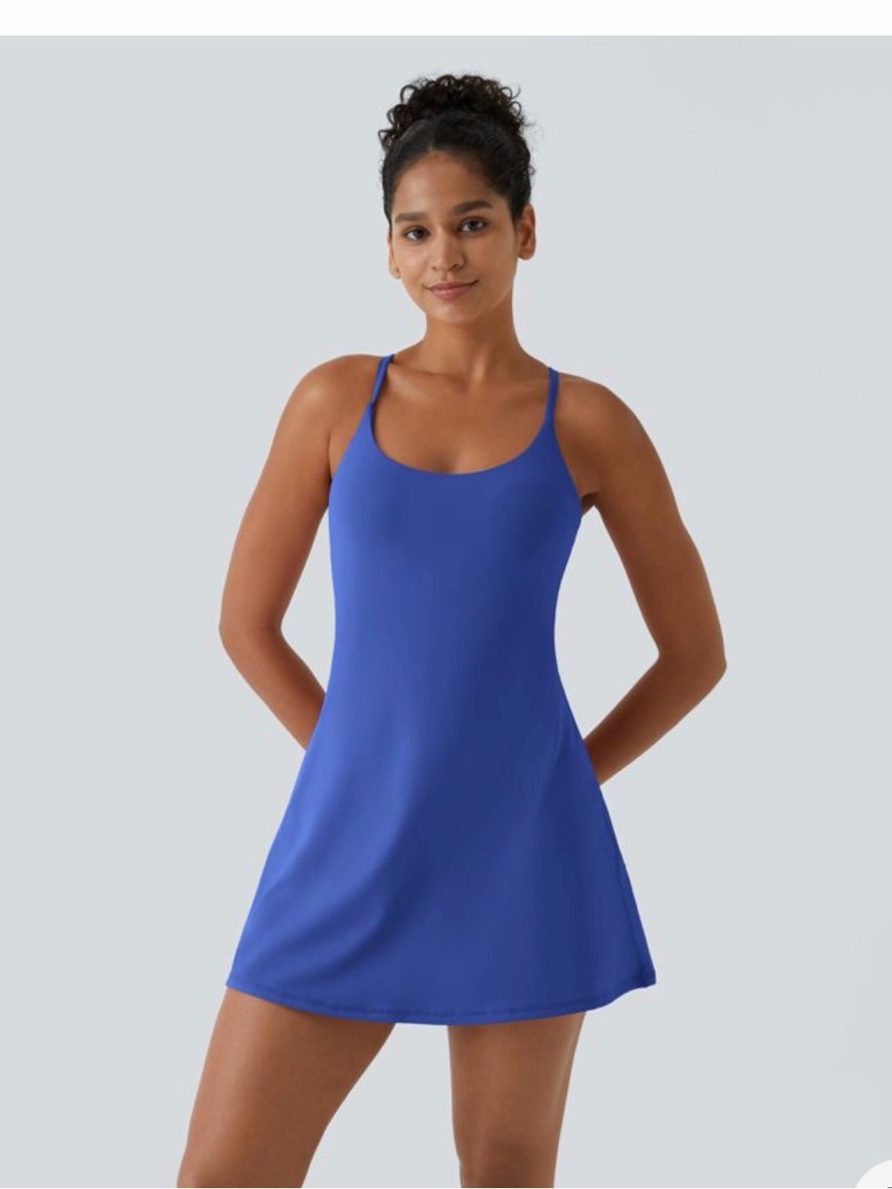 HALARA Cobalt Blue One-Piece Active Dress Size L